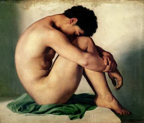 Studio di un giovane uomo nudo